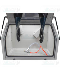 FR7048  Kabinen-Sandstrahlmaschine  350l - neues Modell, das sich vorne/oben öffnet!